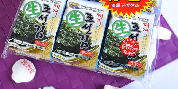 韓國WANG 韓家名味健康海苔 12包入 60g
