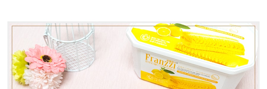FRANZZI法丽兹 香草柠檬巧克力味曲奇 126g