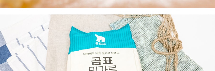 韩国GOMPYO白熊 高级多用途面粉 2.5kg【豆沙包煎饼面食制作】