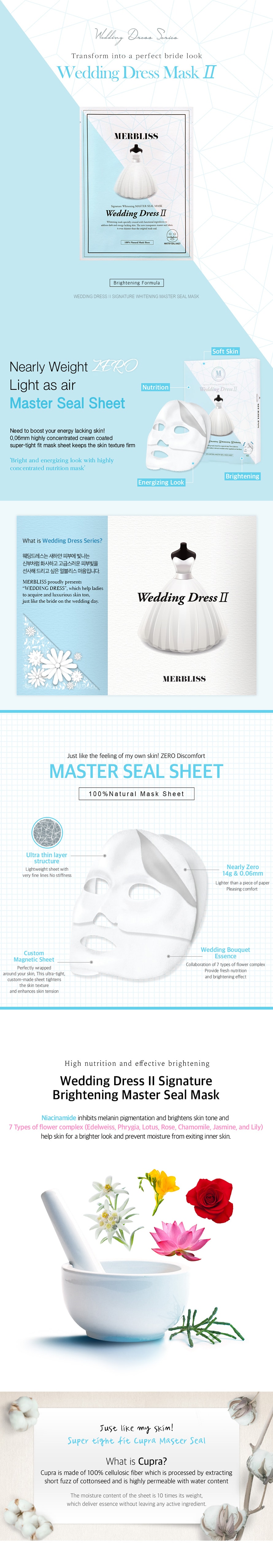 Wedding Dress Master Seal Mask 5sheets