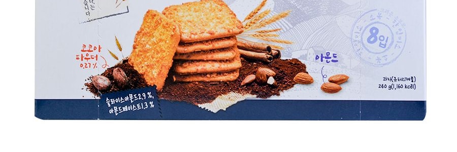 韓國CROWN 小麥餅乾 240g 【香脆酥鬆 烤箱微熱更美味】