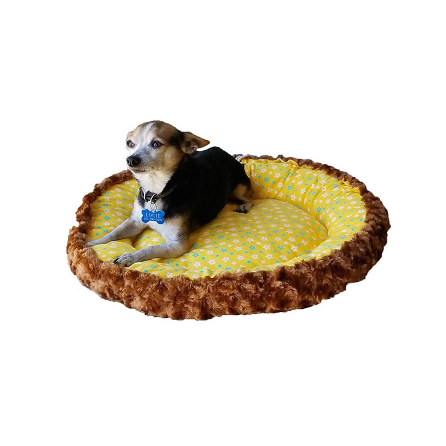 ALPHA DOG SERIES 双面面料碗型宠物用软垫  #棕色