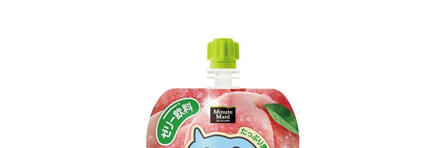 日本版可口可樂 美汁源 酷兒 吸果凍飲料 水蜜桃口味 125g