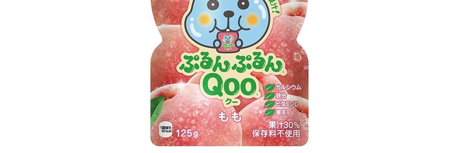 日本版可口可樂 美汁源 酷兒 吸果凍飲料 水蜜桃口味 125g