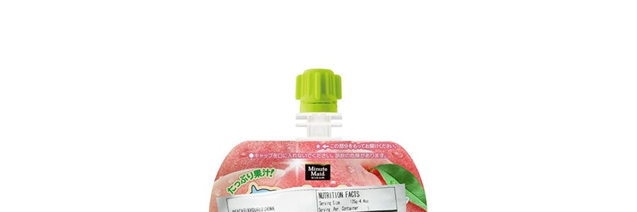 日本版可口可樂 美汁源 酷兒 吸果凍飲料 水蜜桃口味 125g