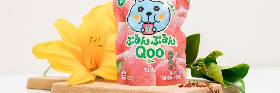 日本版可口可樂 美汁源 酷兒 吸果凍飲料 水蜜桃口味 125g