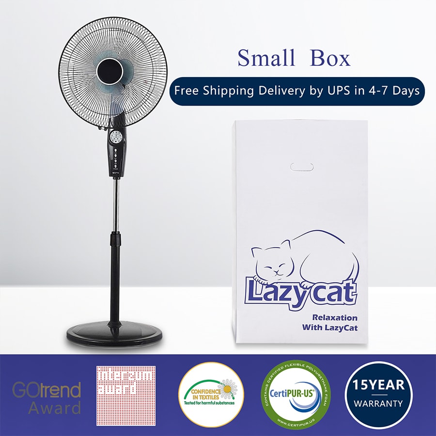 LAZYCAT 10英寸 CertiPUR-US认证 透气Opencell Foam和天然乳胶混合床垫 Queen Size