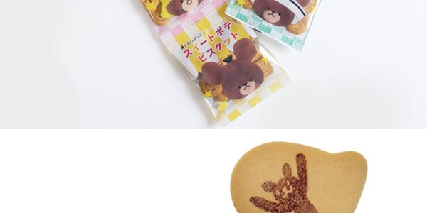 日本BANDAI 北陸小熊造型餅乾 4連包 60g