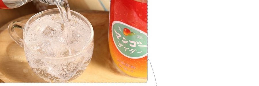 日本TOMOMASU 芒果口味汽水 果味碳酸飲料 300ml