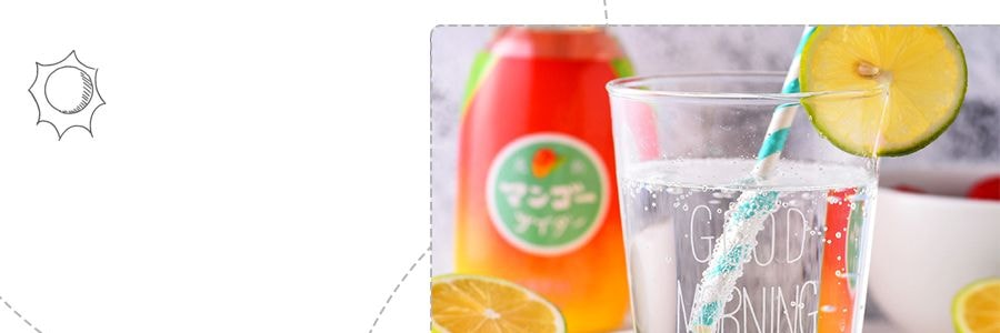 日本TOMOMASU 芒果口味汽水 果味碳酸飲料 300ml