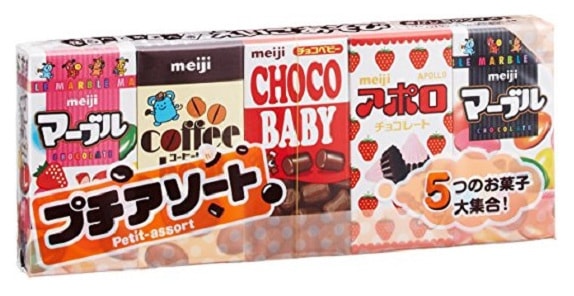 【日本直邮】 MEIJI明治 5种口味巧克力迷你套装 51g