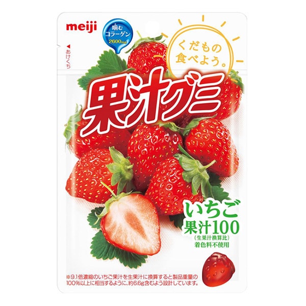 100% Juice Collagen Beauty Soft Candy Strawberry 51g 