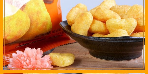 韓國HAITAI海太 X CALBEE卡樂B 彭化烤黃豆年糕 大包 140g