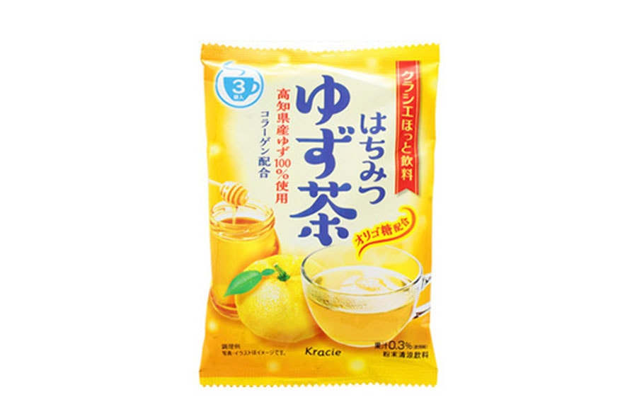[日本直邮] KRACIE 蜂蜜柚子茶 3袋入