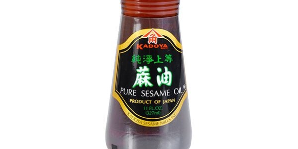 日本KADOYA八角 純淨上等麻油 327ml