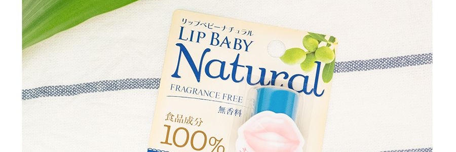 Baume à lèvres Mentholatum Lip Baby Natural sans parfum 0.14oz