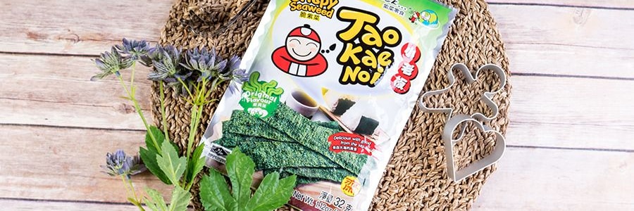 泰國小老闆 大片脆皮海苔 即食紫菜點心 原味 32g 【泰國國民點心】【包裝隨機發】
