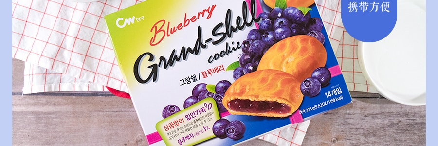 韓國CW 夾心派 藍莓口味 14份入 273g