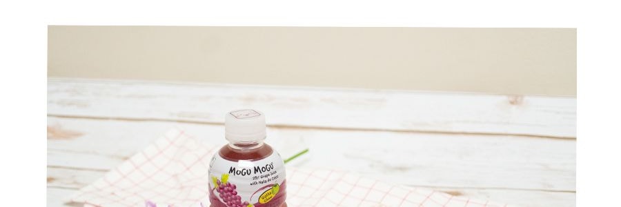 泰國MOGU MOGU 果汁椰果飲料 葡萄口味 320ml【Seventeen代言】