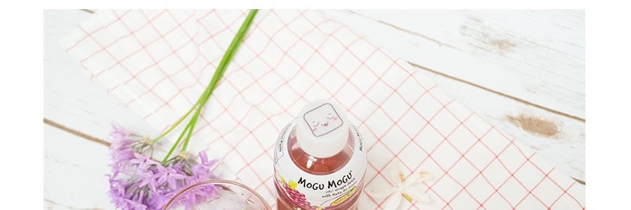 泰國MOGU MOGU 果汁椰果飲料 葡萄口味 320ml【Seventeen代言】