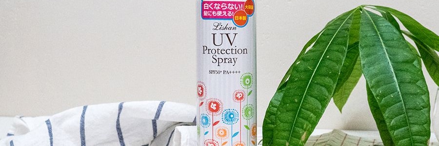 日本LISHAN 大容量防曬噴霧 防紫外線全身可用 SPF50+ PA++++ 皂香 200g