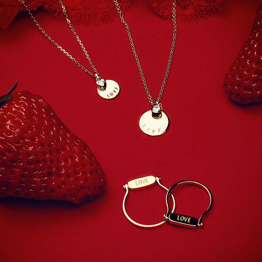 Simple Love Necklace 1pc