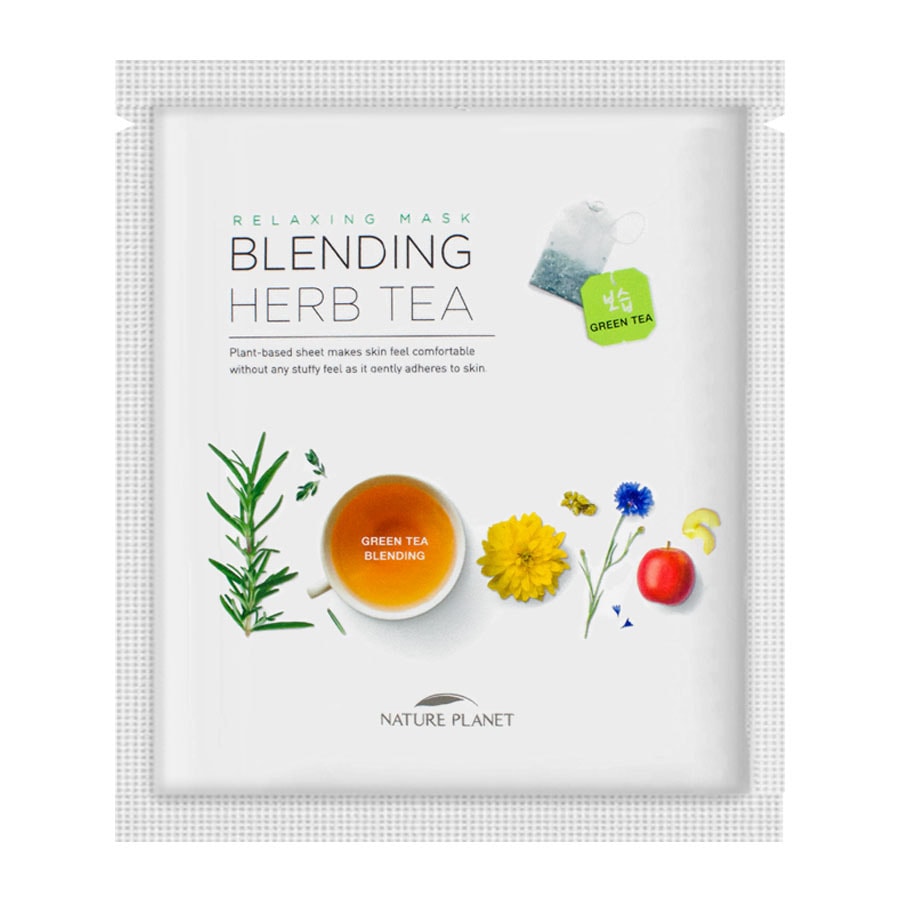 NATUREPLANET Blending Herb Tea Green Tea Mask 1 Sheet