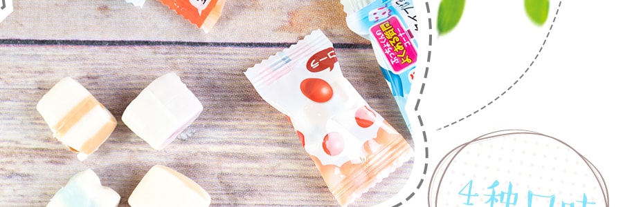 日本UHA悠哈味覺糖 4味果汁碳酸糖中糖夾心軟糖 95g 期間限定