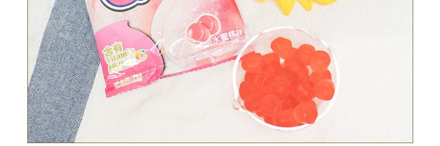 台灣旺旺 旺仔QQ糖 混合膠型凝膠糖果 桃子口味 70g