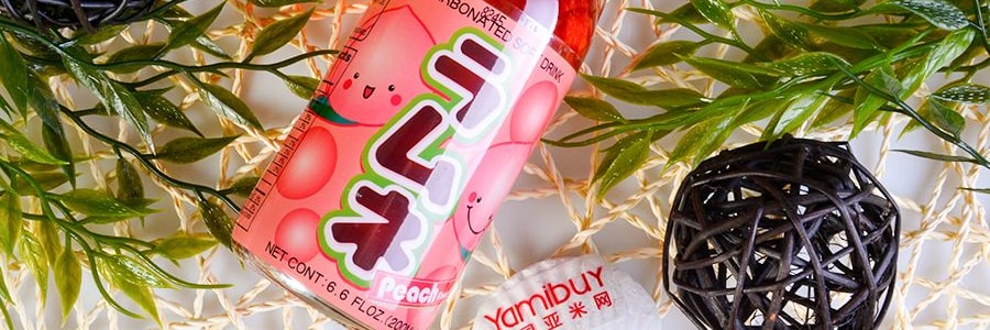 日本HATA哈達 RAMUNE彈珠汽水 桃子口味 200ml