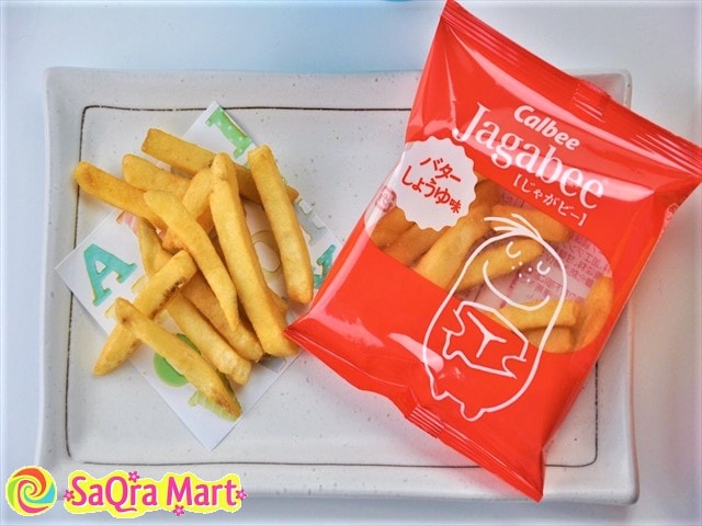 【日本直邮】CALBEE卡乐B JAGABEE宅卡B 薯条 盒装 黄油味  18g×5包装