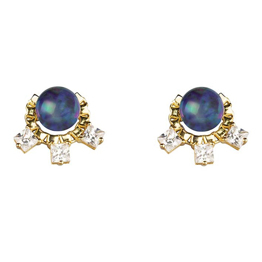 Equinox Stud Earrigs (blue pearl)