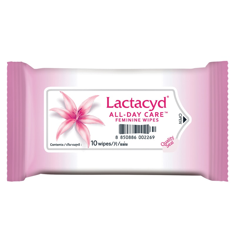 LACTACYD ALL DAY CARE女性湿紙巾 10pcs