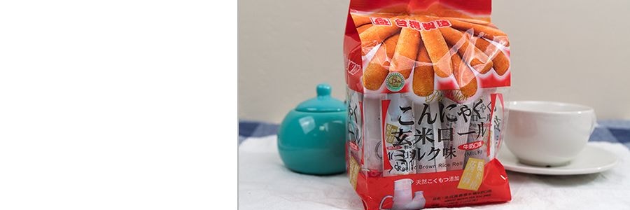 台灣北田 魔芋糙米卷 牛奶口味 160g