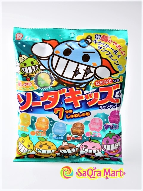 【日本直邮】 LION狮子 6种混合苏打口味糖果 98g