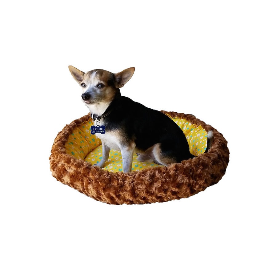 ALPHA DOG SERIES 双面面料碗型宠物用软垫  #棕色