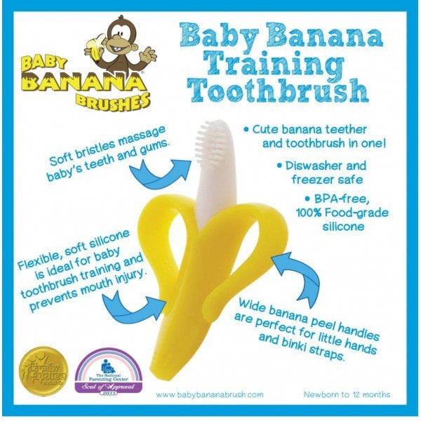 Infant Training Toothbrush and Teether #Yellow