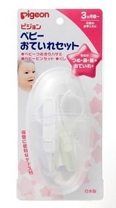 【日本直邮】日本Pigeon贝亲 婴儿日常护理套装(剪刀、梳子、鼻镊子)