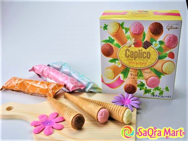 【日本直邮】GLICO格力高 CALPICO 三味巧克力甜品筒 9枚入