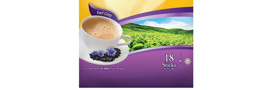 新加坡SUPER超級 三合一即溶格雷伯爵奶茶 18條入 450g