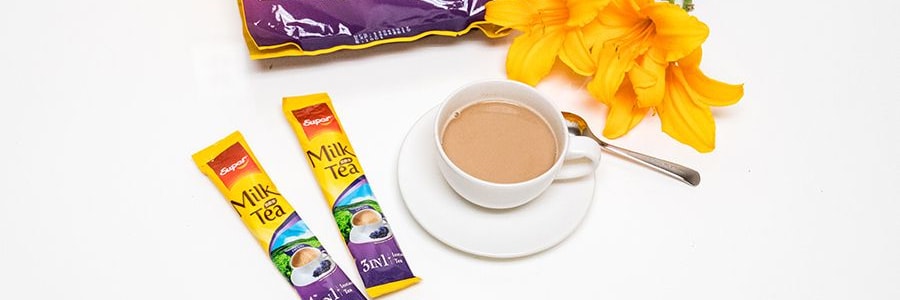 新加坡SUPER超級 三合一即溶格雷伯爵奶茶 18條入 450g