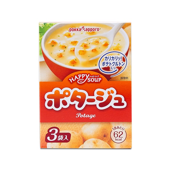 HAPPY SOUP Creamy Instant Soup Potato Flavor 3packs 