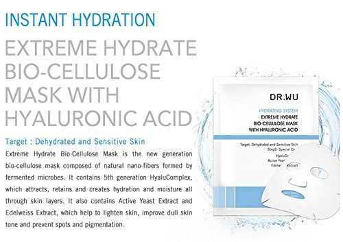 EXTREME HYDRATE BIO-CELLULOSE MASK WITH HYALURONIC ACID 3PCS