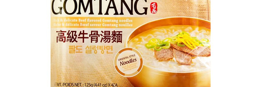 韓國PALDO八道 拉麵 高級牛骨湯風味 4包入 500g