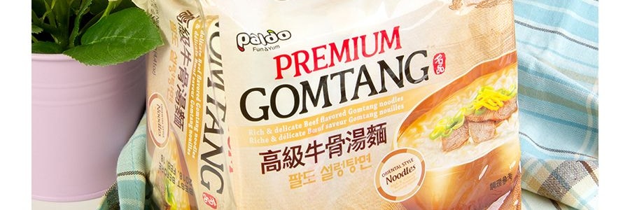 韓國PALDO八道 拉麵 高級牛骨湯風味 4包入 500g