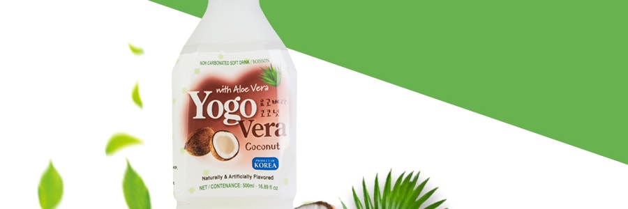 韓國YOGO VERA 天然蘆薈椰子汁 果肉添加 500ml