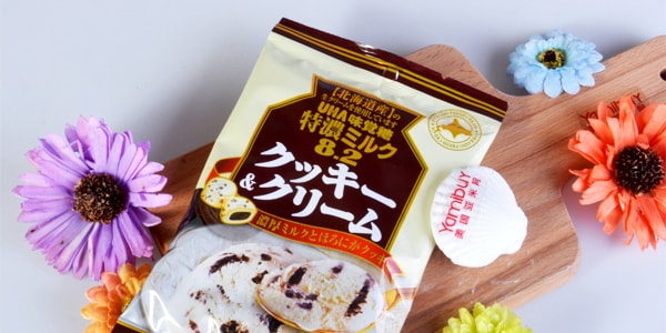日本UHA悠哈 味覺糖 8.2系列北海道特濃奶油餅乾夾心牛奶糖 81g
