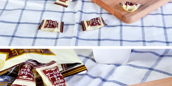 日本UHA悠哈 味觉糖 8.2系列北海道特浓奶油饼干夹心牛奶糖 81g