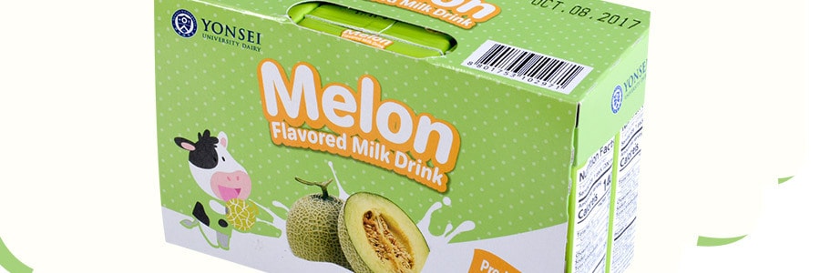 韓國YONSEI延世牌 蜜瓜牛奶 6盒入 6*190ml 包裝隨機發