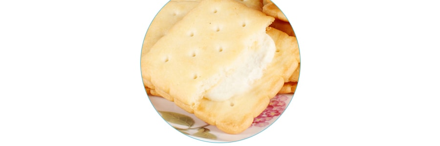 韩国HAITAI海太 SAND ACE 低卡 酸奶夹心奶油饼干 12包入 204g